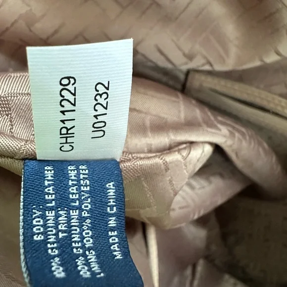 Cole Haan Genevieve Tan Woven Tote EUC - Picture 11 of 13